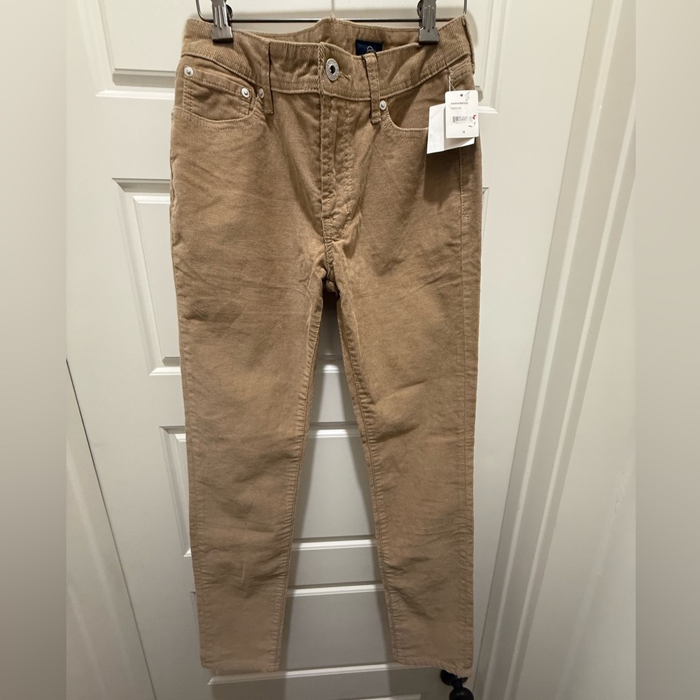 NWT. ag adriano goldschmied kids. The Kingston Slim Skinny Toffee Cord. Sz 16.